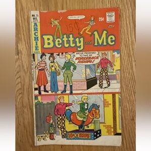 Vintage Archie Comic Book Archie Comics Betty And Me Volume #71